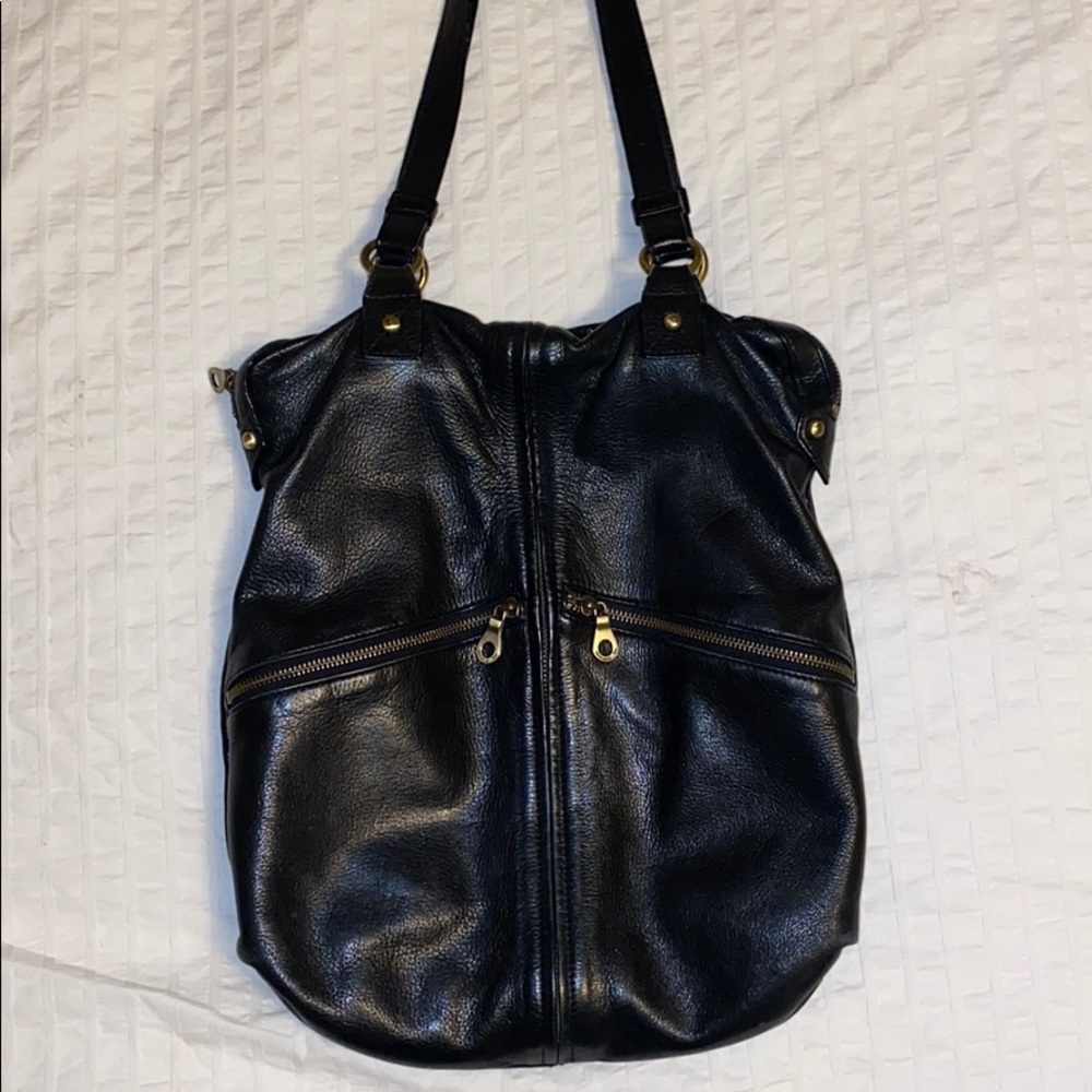Christopher Kon black leather purse